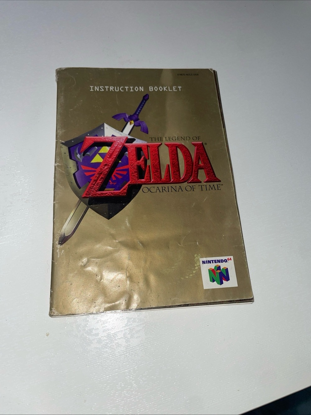 Nintendo Zelda Ocarina of Time Instruction Booklet - Gold, Red, Purple